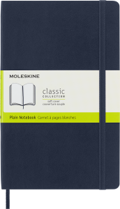 Notes Moleskine Classic L (13x21cm) gładki, miękka oprawa, granatowy