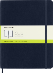 Notes Moleskine Classic XL (19x25cm) gładki, miękka oprawa, granatowy