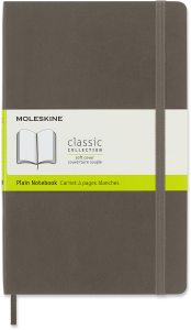 Notes Moleskine Classic L (13x21cm) gładki, miękka oprawa, brązowy