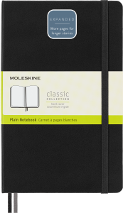 Notes Moleskine Classic L (13x21cm) gładki, twarda oprawa, czarny 400 stron
