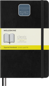 Notes Moleskine Classic L (13x21cm) w kratkę, miękka oprawa, czarny 400 stron