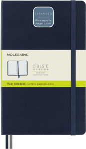Notes Moleskine Classic L (13x21 cm) gładki, twarda oprawa, granatowy, 400 stron