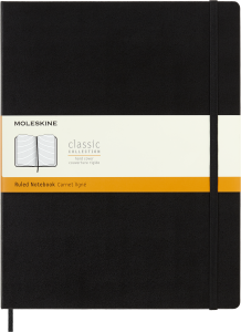 Notes Moleskine Classic XXL (21,6x27,9cm) w linie, twarda oprawa, czarny