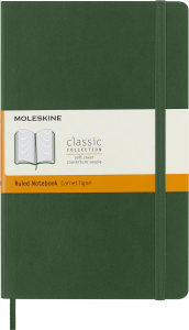 Notes Moleskine L (13x21cm) w linie, miękka oprawa, myrtle green