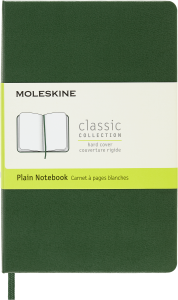 Notes Moleskine P (9x14cm) gładki, twarda oprawa, zielony, 192 strony