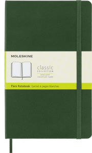 Notes Moleskine L (13x21cm) gładki, twarda oprawa, zielony, 240 stron