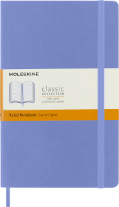 Notes Moleskine L (13x21cm) w linie, miękka oprawa, Hydrangea Blue, 240 stron