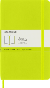 Notes Moleskine L (13x21cm) gładki, miękka oprawa, Lemon Green,