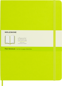 Notes Moleskine XL (19x25cm) gładki, miękka oprawa, Lemon Green, 192 stron