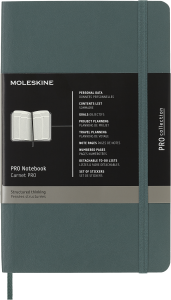 Notes Moleskine PROFESSIONAL L (13x21 cm), forest green, miękka oprawa, 192 strony