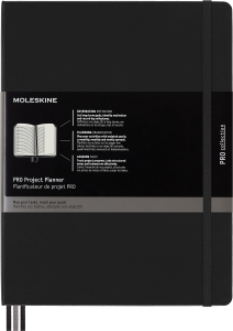 Notes Moleskine PRO Project Planner XL (19x25 cm) twarda oprawa, czarny