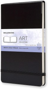 Album Moleskine Watercolor L (13x21cm), czarna, twarda oprawa, 72 strony