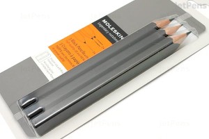 Zestaw Moleskine 3 ołówki czarne z drzewa cedrowego 2 x 2B + 1 x HB