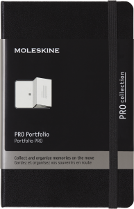 Teczka Moleskine PRO Portfolio P (9x14cm) czarna, twarda oprawa, 6 kieszonek