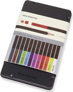 ZESTAW KREDEK MOLESKINE 12 KOLORÓW W METALOWYM PUDEŁKU