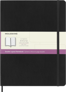 Notes Moleskine XL (19x25cm) linie-gładki, miękka oprawa, czarny, 192 strony