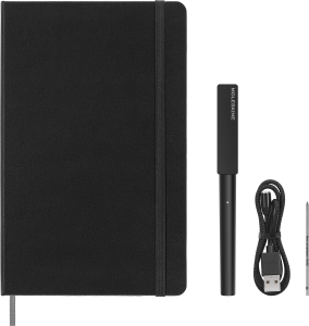 ZESTAW NOTES MOLESKINE L W LINIE + DŁUGOPIS, SMART WRITING CZARNY
