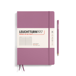 NOTATNIK LEUCHTTURM1917 COMPOSITION (B5)TWARDA OPRAWA DUSTY ROSE LINIE 