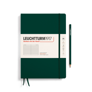 NOTATNIK LEUCHTTURM1917 COMPOSITION (B5) TWARDA OPRAWA FOREST GREEN W LINIE