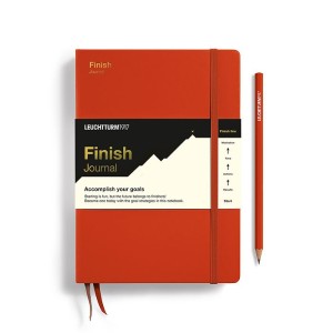 NOTATNIK LEUCHTTURM1917 FINISH JOURNAL MEDIUM (A5) FOX RED