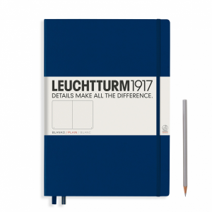 NOTATNIK LEUCHTTURM1917 MASTER CLASSIC (A4+)  TWARDY GRANATOWY GŁADKI