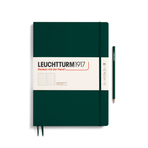NOTATNIK LEUCHTTURM1917 MASTER SLIM (A4+) FOREST GREEN, W KROPKI