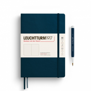 NOTATNIK LEUCHTTURM1917 MEDIUM (A5) DEEP SEA TWARDY W KROPKI