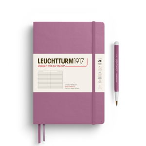 NOTATNIK LEUCHTTURM1917 MEDIUM (A5) DUSTY ROSE TWARDY W LINIĘ