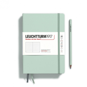 NOTATNIK LEUCHTTURM1917 MEDIUM (A5) NATURAL COLOURS LIGHT GREY, TWARDY W KROPKI