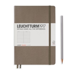 NOTATNIK LEUCHTTURM1917 MEDIUM (A5) PIASKOWY TWARDY W LINIĘ
