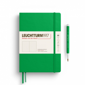 NOTATNIK LEUCHTTURM1917 MEDIUM (A5) SPRING LEAF TWARDY W KROPKI