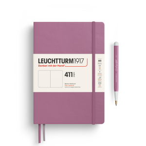 NOTATNIK LEUCHTTURM1917 MEDIUM A5 EDYCJA 411 DUSTY ROSE , TWARDY GŁADKI