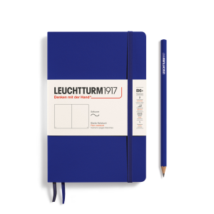 NOTATNIK LEUCHTTURM1917 PAPERBACK (B6+) MIĘKKA OPRAWA INK, GŁADKI