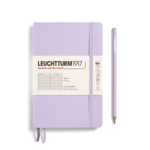 NOTATNIK LEUCHTTURM1917 PAPERBACK (B6+) MIĘKKA OPRAWA LILAC, W LINIE