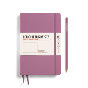 NOTATNIK LEUCHTTURM1917 PAPERBACK (B6+) TWARDA OPRAWA DUSTY ROSE, GŁADKI