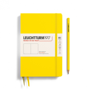 NOTATNIK LEUCHTTURM1917 PAPERBACK (B6+)TWARDA OPRAWA CYTRYNOWY, GŁADKI