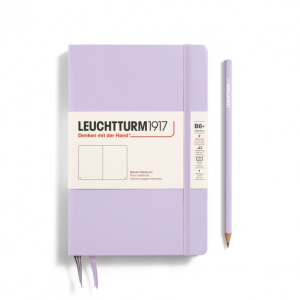 NOTATNIK LEUCHTTURM1917 PAPERBACK (B6+)TWARDA OPRAWA LILIOWY, GŁADKI