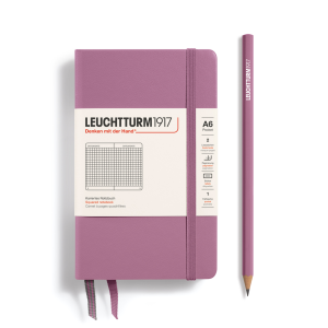 NOTATNIK LEUCHTTURM1917 POCKET (A6) DUSTY ROSE, W KRATKĘ