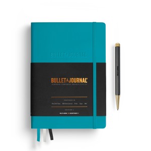 NOTATNIK LEUCHTTURM1917 BULLET JOURNAL 120G MEDIUM (A5) TURKUSOWY W KROPKI