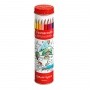 Kredki CARAN D'ACHE Swisscolor, w metalowej tubie, z kolorowanką, 18 szt., mix kolorów