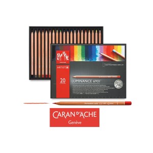 KREDKI CARAN D'ACHE LUMINANCE 6901, 20 SZTUK W PUDEŁKU