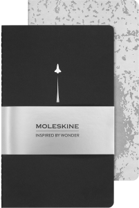 Zestaw 2 Zeszytów Moleskine Cahier Journals  NASA LARGE GŁADKI