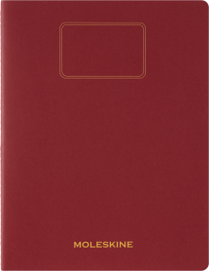 Zeszyt Moleskine Cahier Journals XXL (21.6X27.9 cm) w linie, czerwony, 120 stron