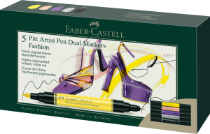 PITT ARTIST PEN DWUSTRONNE ZESTAW FASHION ETUI 5 SZT. FABER-CASTELL