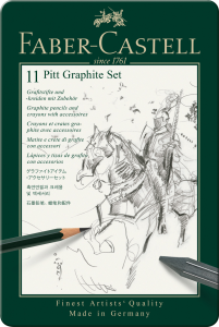 ZESTAW OŁÓWKÓW I GRAFITÓW PITT MAŁY FABER-CASTELL