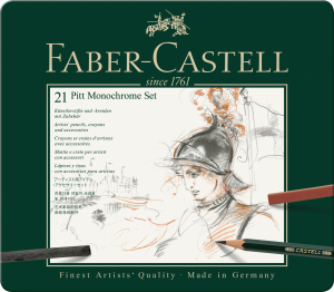 ZESTAW PITT MONOCHROME 21 SZT. FABER-CASTELL
