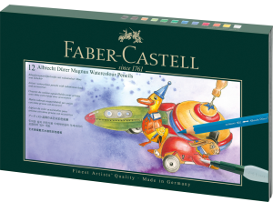 ZESTAW PREZENTOWY KREDKI ALBRECHT DURER MAGNUS 12 KOL. + AKCESORIA FABER-CASTELL