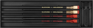 BLACKWING X MOLESKINE ZESTAW 4 OŁÓWKÓW + TEMPERÓWKA