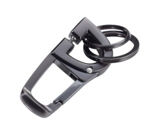 Brelok TROIKA D-Click, system click-lock, karabińczyk, metal