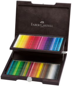 A.DURER KREDKI AKWARELOWE KASETA DREWNIANA 72 SZT. FABER-CASTELL